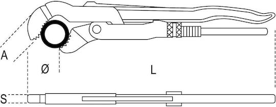 Beta Plumbing Pliers 2" 550mm
