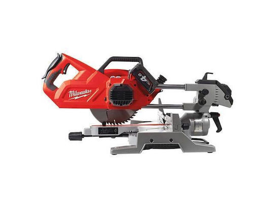 Milwaukee M18 SMS 216-0 Φαλτσοπρίονο Μπαταρίας Συρόμενο με Οδηγό Laser & Διάμετρο 216mm Solo