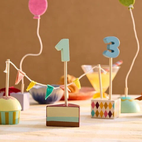 Kids Concept Wooden Birthday Decoration Set Kid's Hub