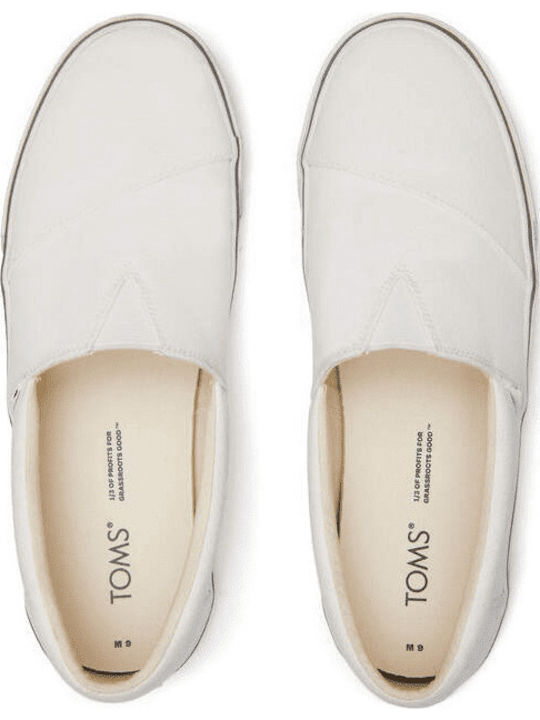 Fenix Πάνινα Ανδρικά Slip-On Λευκά