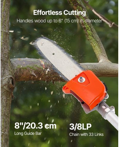 Vevor Vevor Garden Multi Tools Gasoline 2 in 1 Chainsaw Extension