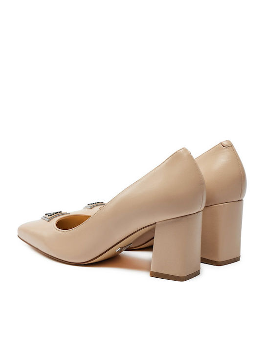 Leather Pink Heels Varlay2
