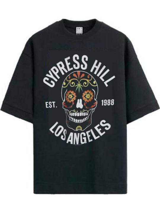 Amplified Oversized T-shirt Cypress Hill Floral Skull Black Unisex Zav862a96 Amplified Oversized T-shirt Cypress Hill Floral Skull Black Unisex Zav862a96