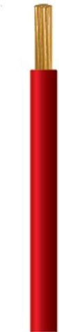 Eurolamp Power Cord Type NYAF With Cable Properties 1x2.5mm² In Red Colour 1m Flexible