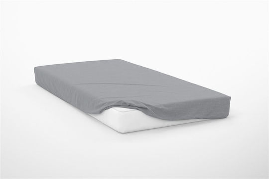 Dimcol King Size 180x200+30cm mit Gummizug Exotic Line Grey