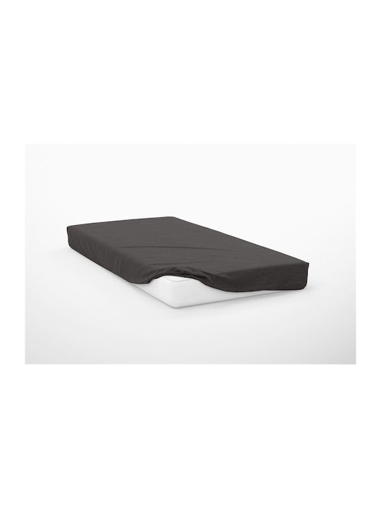 Dimcol Sheet Super-Double with Elastic 160x200+30cm. Exotic Line Anthracite