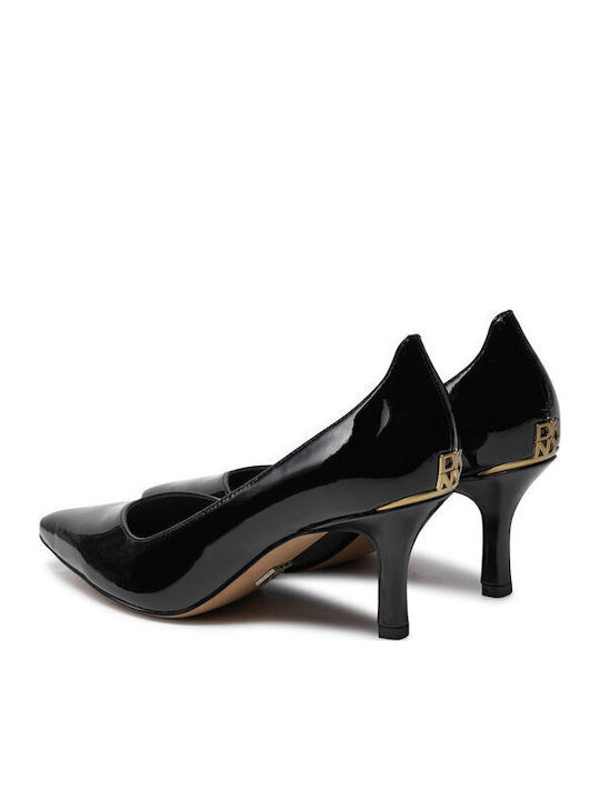 Patent Leather Pointed Toe Black Heels Ivanie