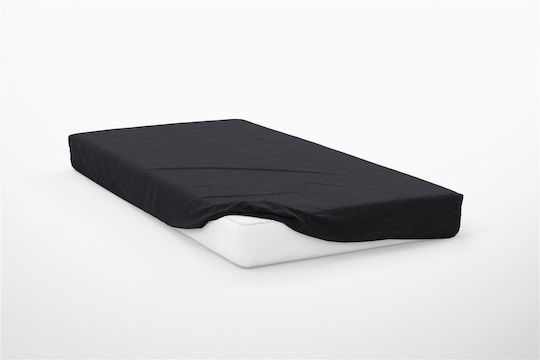 Dimcol Exotic Line Ημίδιπλο 120x200+30εκ. με Λάστιχο Black
