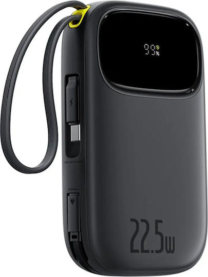 Baseus EnerFill FC31 Power Bank 10000mAh 22.5W με Θύρα USB-A και Θύρα USB-C Μαύρο
