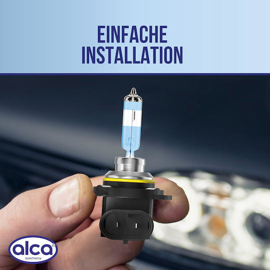 Alca 2 Pieces HIR2 Halogen Car Lamp I PX22d I 12V 55W Halogen Headlight Lamp I +200% More Brightness I Headlight Lamp I E-mark I Vehicle