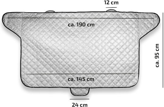 Heyner External Car Windshield Sunshade 185x95cm