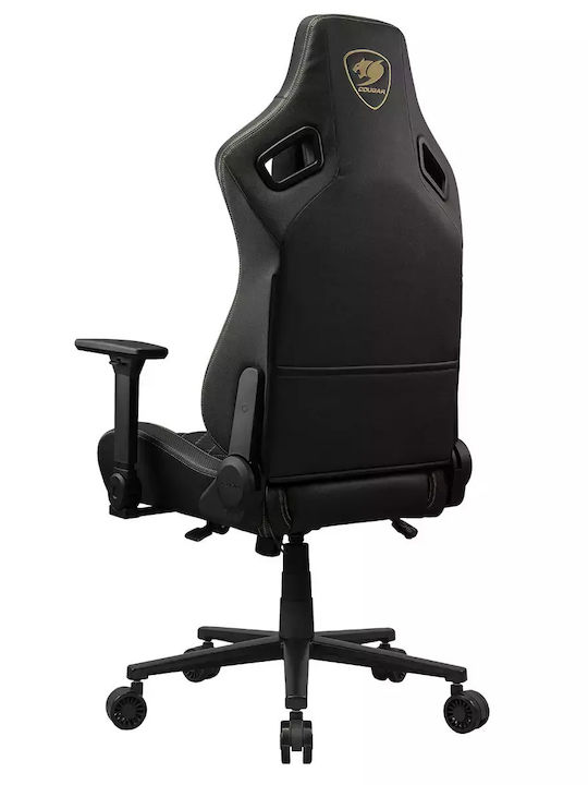 Cougar Defensor GOLD F Υφασμάτινη Καρέκλα Gaming με Ρυθμιζόμενα Μπράτσα Μαύρη