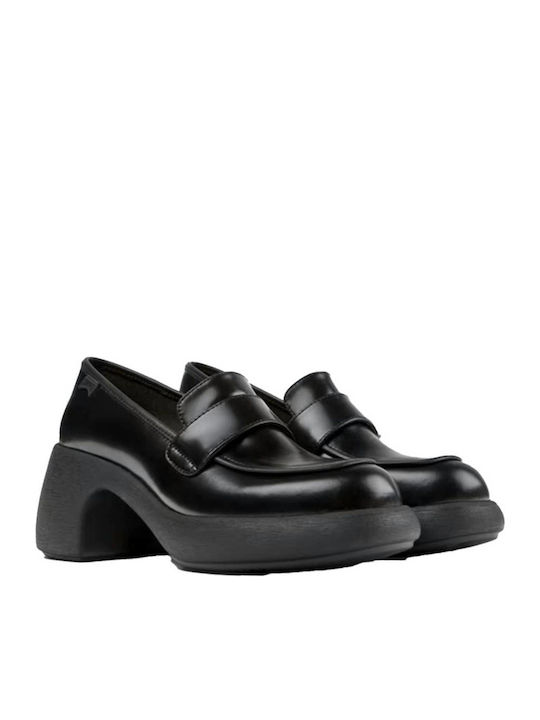 Leather Black Heels Thelma