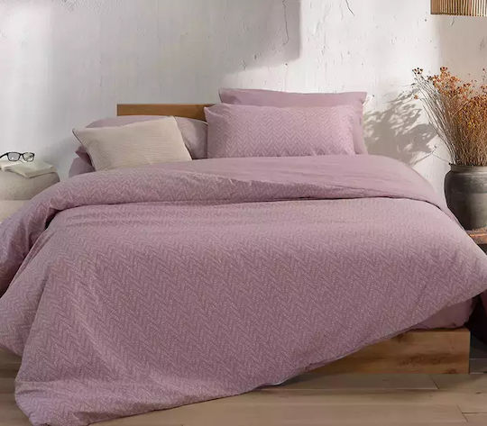 Nef-Nef Homeware Сет Чаршафи с Ластик 160x200+35см. Suspen Морав 4бр
