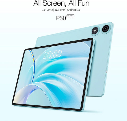 Teclast P50 2025 4G 11" Tablet (8GB/128GB) Μπλε