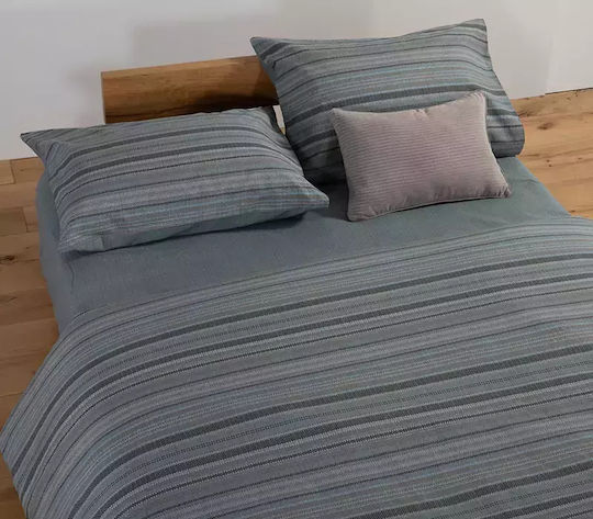 Nef-Nef Homeware Degree Σετ Σεντόνια Μονά 170x270εκ. Denim (3τμχ)