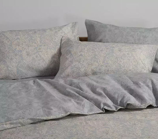 Nef-Nef Homeware Сет Чаршафи с Ластик 180x200+35см. Lucil Синьо 4бр