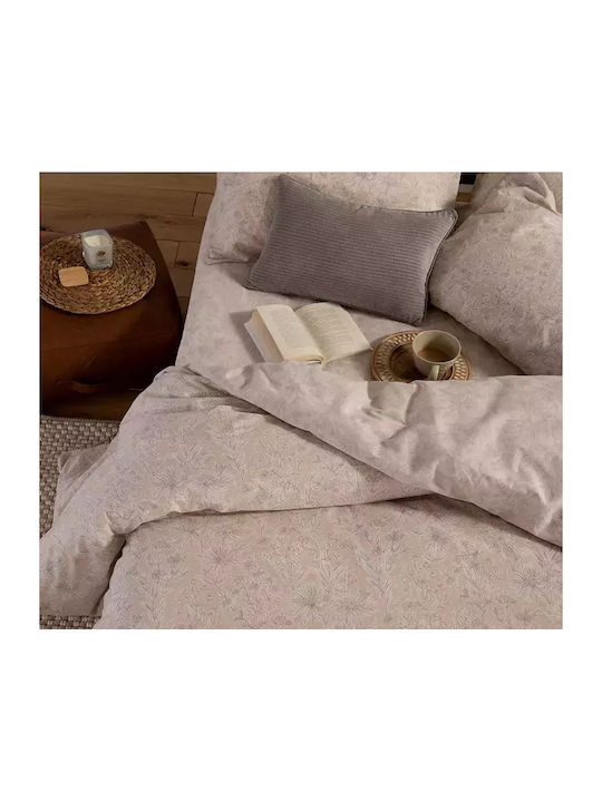 Nef-Nef Homeware Sheet Sets Single 170x270cm. Lucil Beige 3pcs