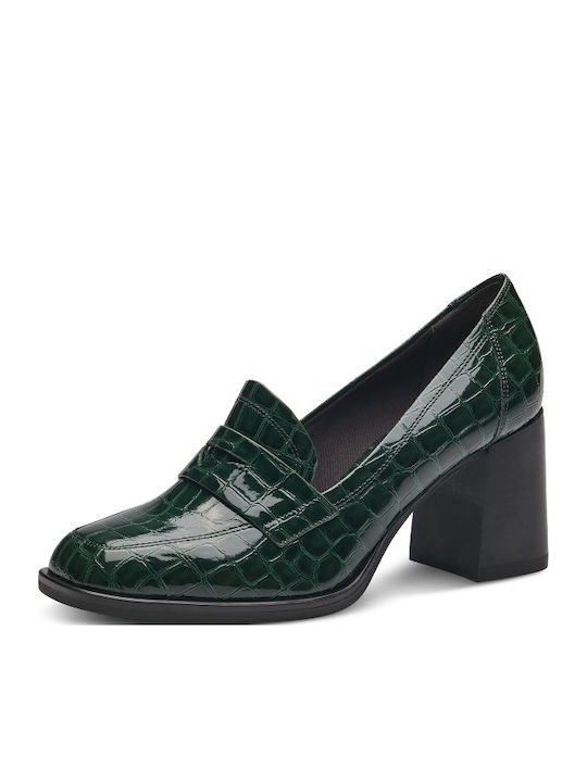 Anatomic Patent Leather Green Medium Heels