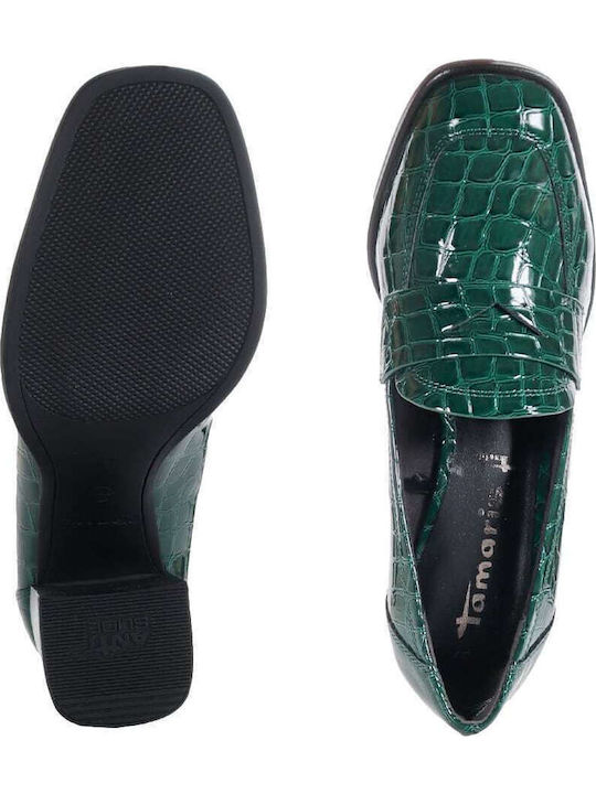 Anatomic Patent Leather Green Medium Heels