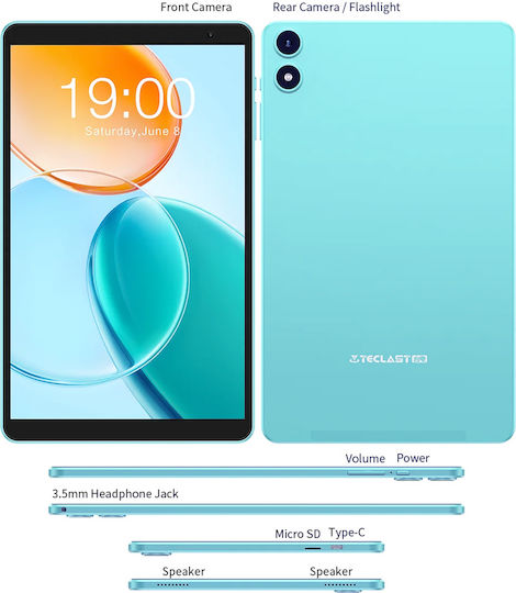 Teclast P85 2025 8" Tablet (3GB/64GB) Μπλε