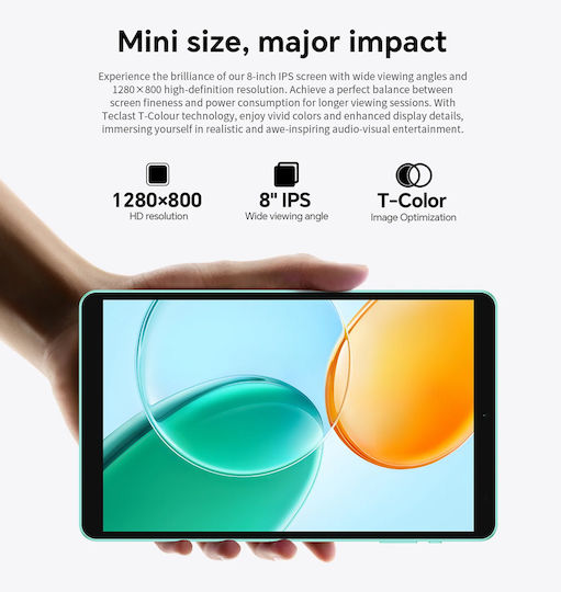 Teclast P85 2025 8" Tablet (3GB/64GB) Μπλε
