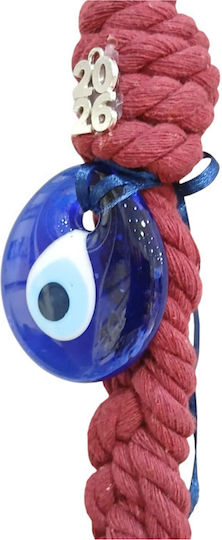 Kalliopi Silver Handmade Hanging Lucky Charm Burner Blue made of Fabric 2026 5.5x5.5cm 1pcs