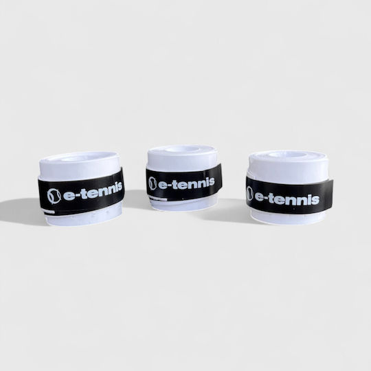 E-Tennis Perforated Overgrips X 60 White
