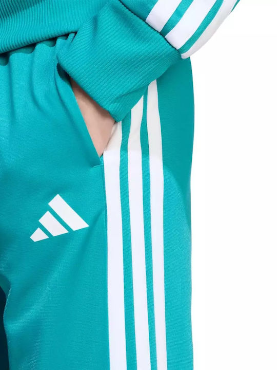 Kids Sweatpants Set Turquoise 2pcs Essentials Tiberio 3-stripes Tricot Track Suit
