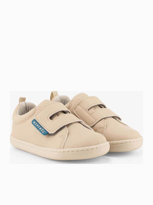 Παιδικά Sneakers Barefoot με Σκρατς Μπεζ