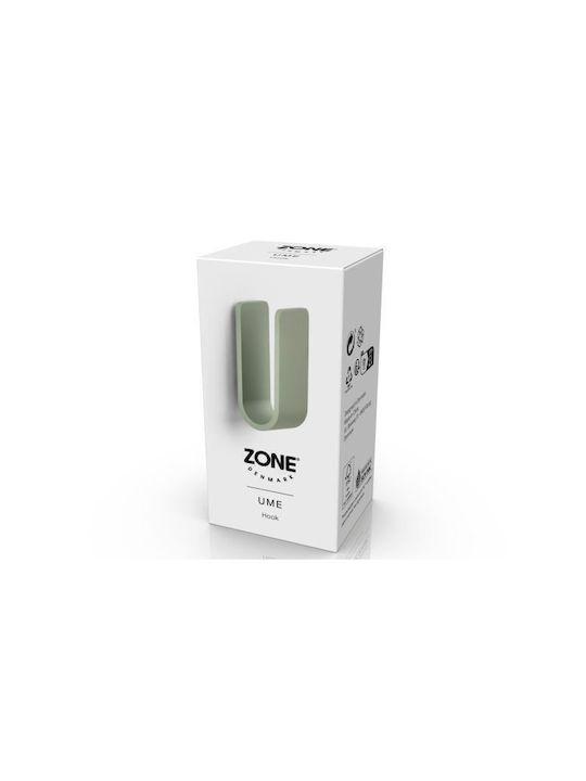 Zone Denmark Άγκιστρο Μπάνιου Μονό με Βίδες ​3.5x3.4cm Ασημί