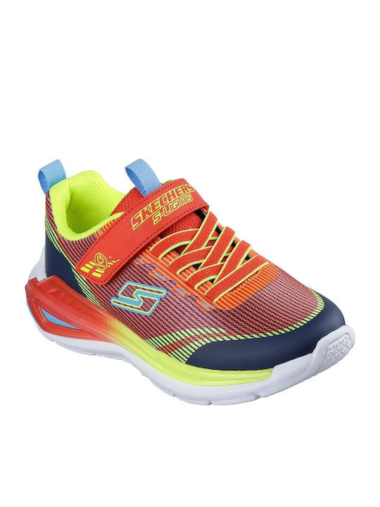 Kids Sneakers with Scratch & Lights Red