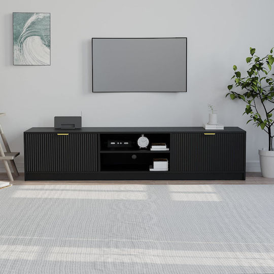 TV Stand Allegro Plus Black L180xW40xH40cm
