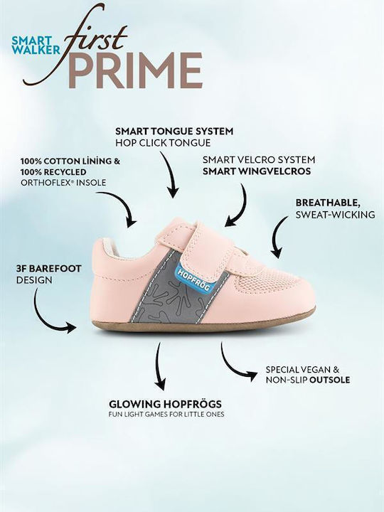 Hopfrög Βρεφικά Sneakers Αγκαλιάς Ροζ