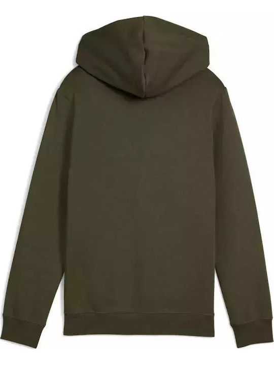 Kids Sweatshirt with Hood and Pockets Khaki Hoodie Fl
