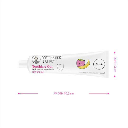 Matchstick Monkey Gum Relief 15gr 3m+