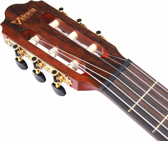 Valencia Elektro-Klassik Gitarre 4/4 Rot