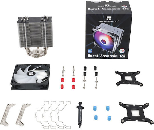 Thermalright Burst Assassin 120 Охладител за ЦПУ за Socket 1200 / 1700 с ARGB Осветление Черен