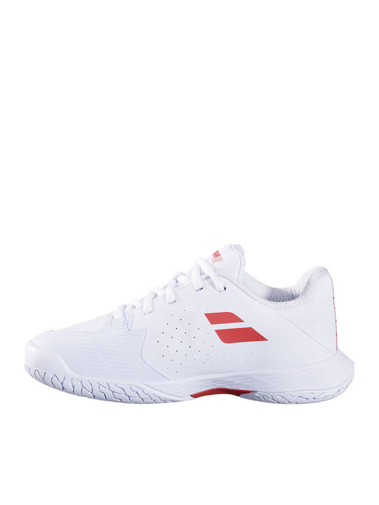 Propulse 3 All Court Kids Sports Shoes Tennis with Laces White