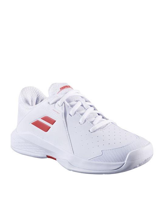 Propulse 3 All Court Kids Sports Shoes Tennis with Laces White