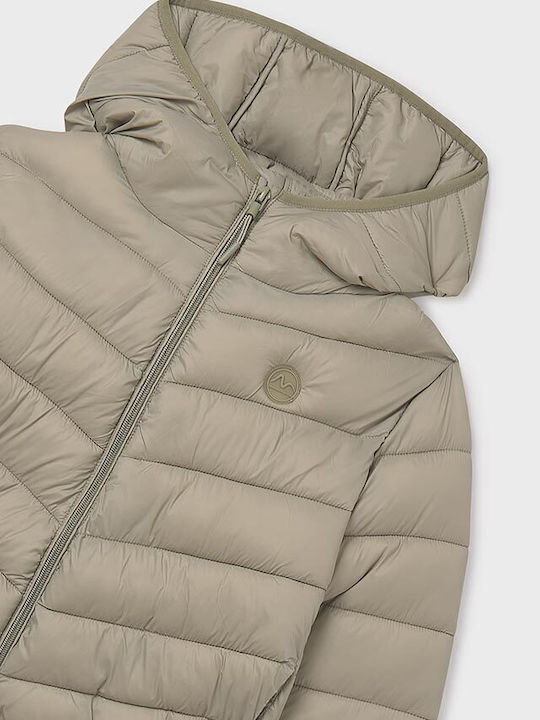 Kinder Freizeitjacke mit Kapuze Olive