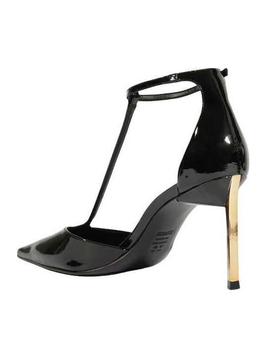 Pumps mit Riemchen Schwarz