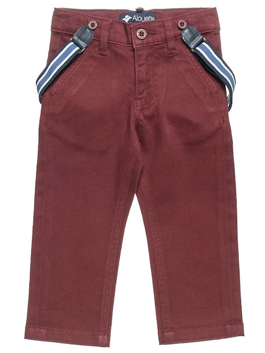 Kids' Pants Burgundy