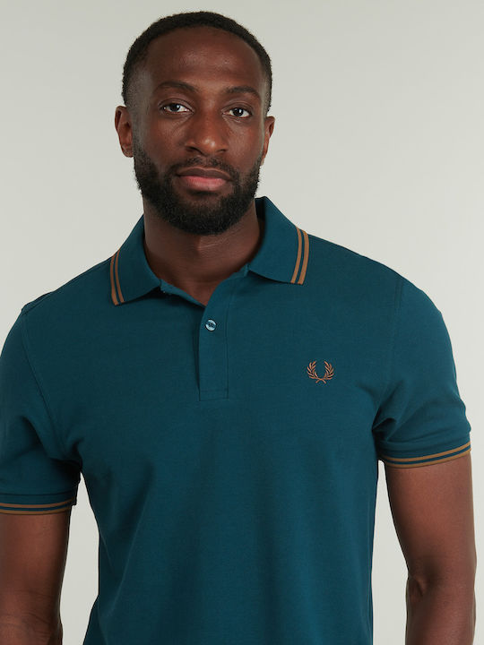 Polo Kurzarmbluse Blau