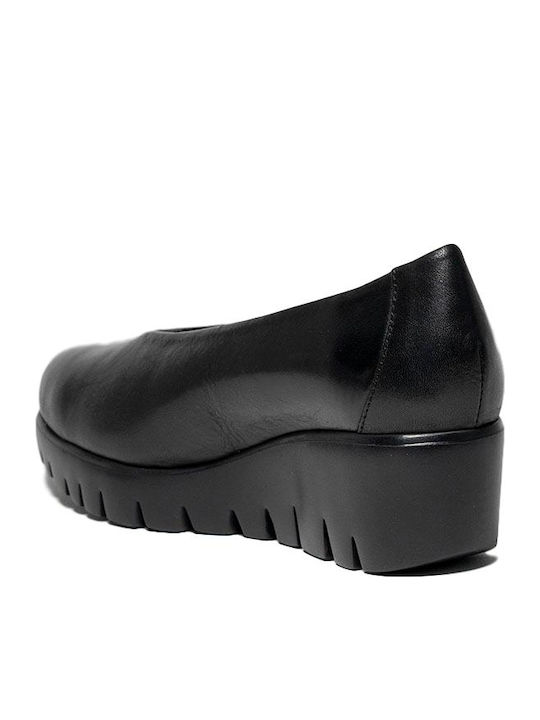 Leder Pumps Schwarz