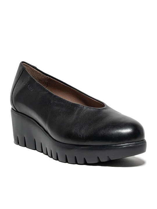 Leder Pumps Schwarz