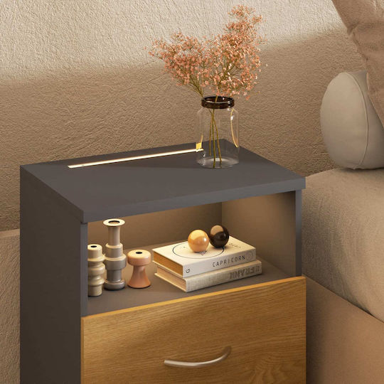 Nachttisch Gray 55x40x28cm