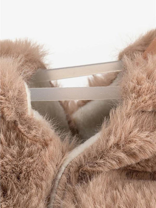 Kids Slippers Beige Furry Furry 21K035P000FURRYBEJKURK