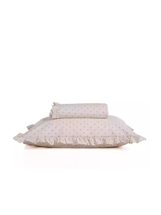 Nef-Nef Homeware Duvet Cover Set Cotton Queen with 2 Pillowcases 240x230 Piombino Beige