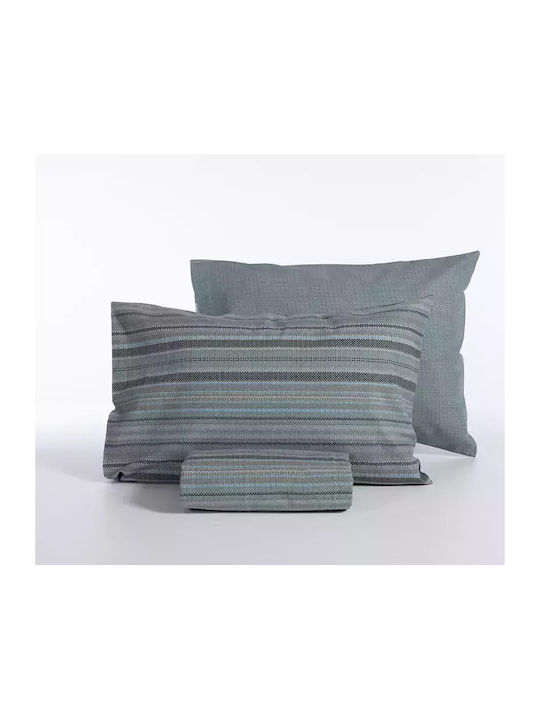 Nef-Nef Homeware Duvet Cover Set Cotton Queen with 2 Pillowcases 240x230 Degree Denim